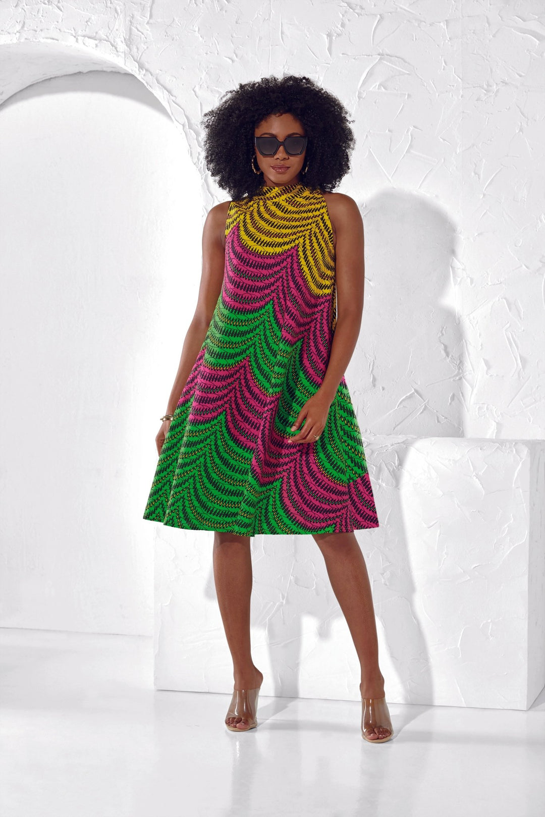 TYRAS TRI COLOR SWING DRESS - Especially Yours