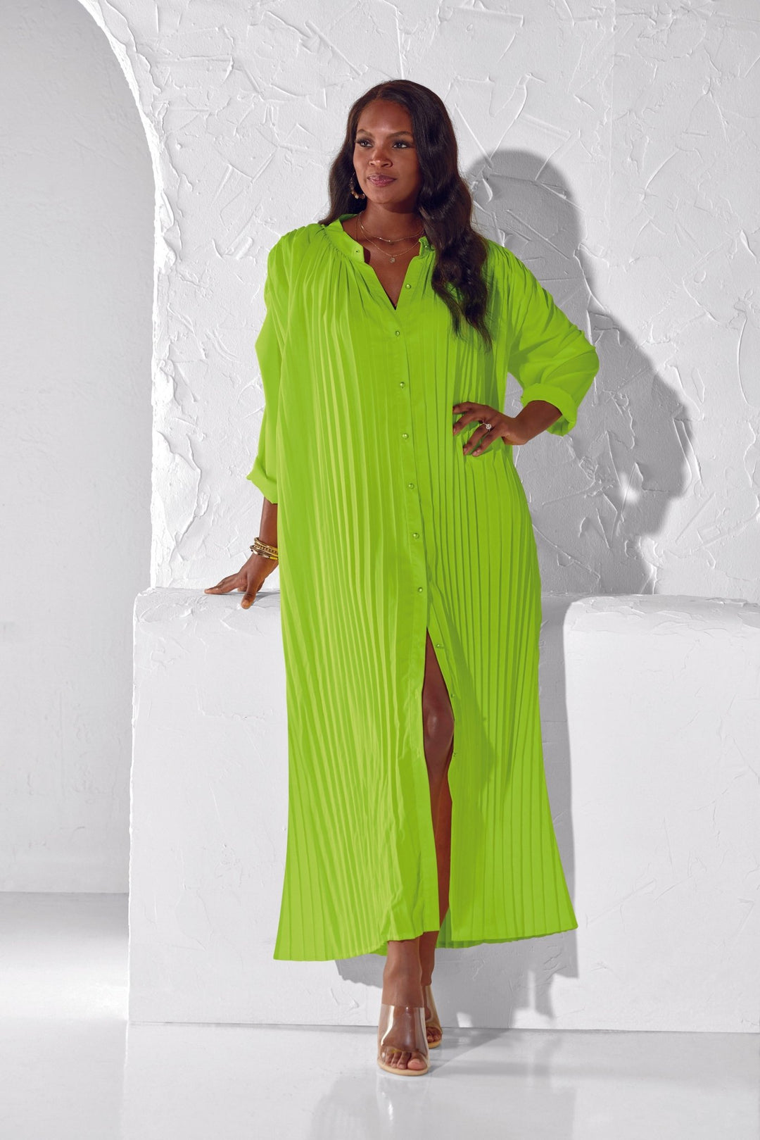 All Buttoned Up Maxi Dress by EY Boutique - Especially Yours