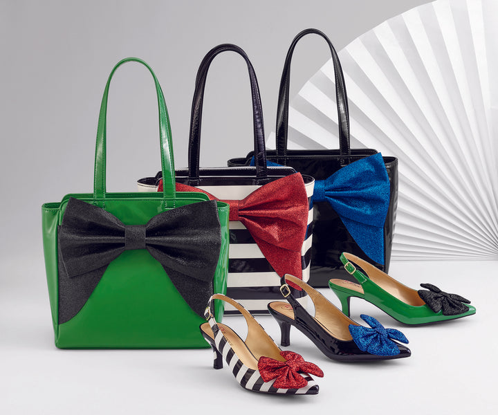 Twinkled Bow and Striped Slingback by EY Boutique - Especially Yours