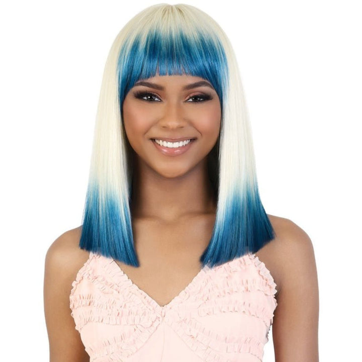 ARIELA Soft Blunt Cut Medium Long Bob Synthetic Wig - MoTown Tress - Especially Yours