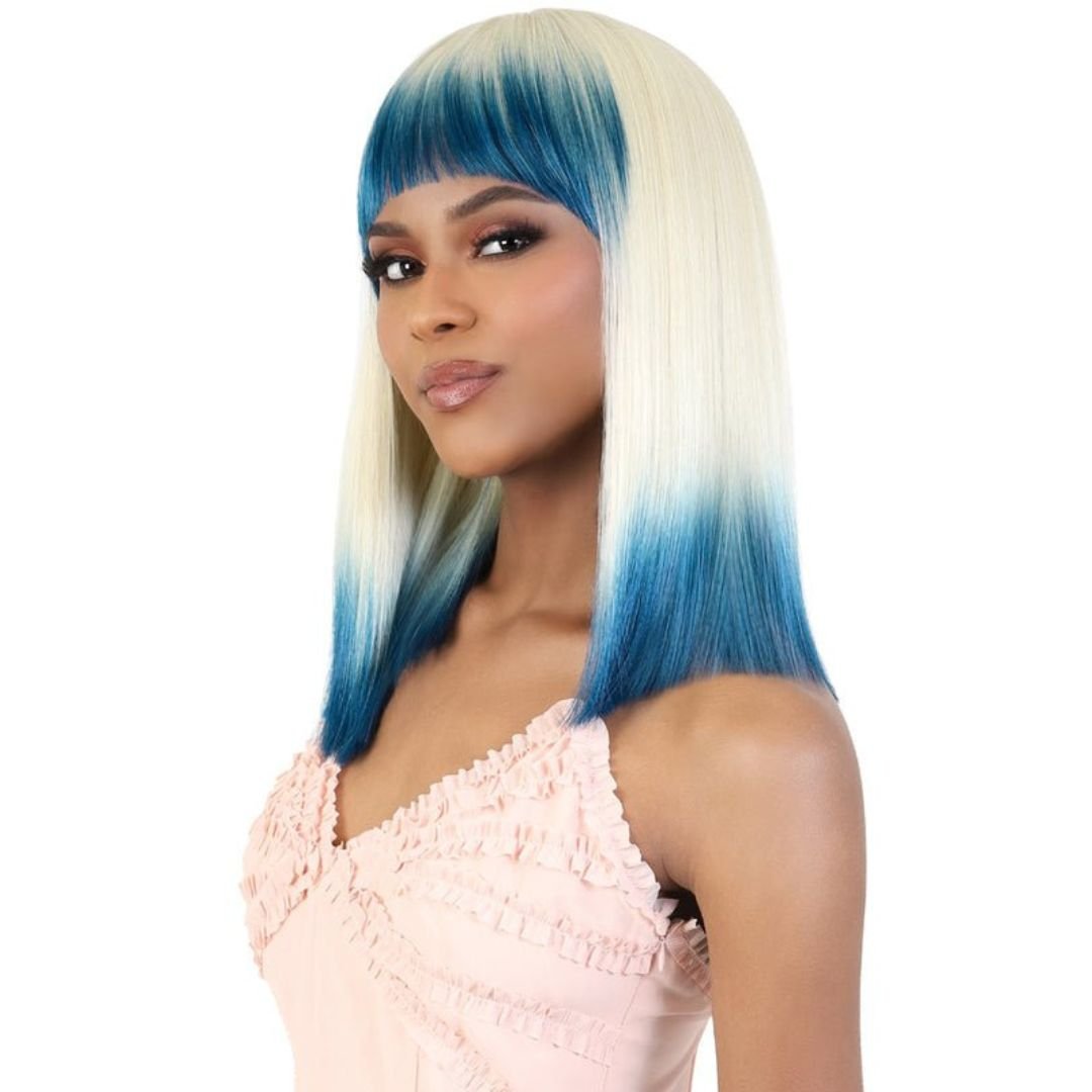 ARIELA Soft Blunt Cut Medium Long Bob Synthetic Wig - MoTown Tress - Especially Yours