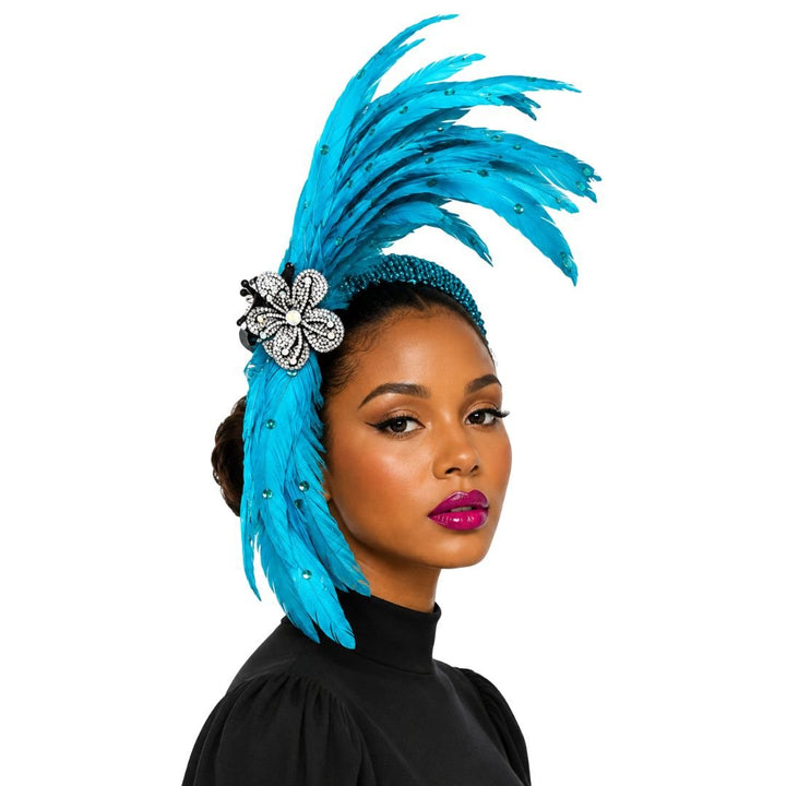 Josephine Baker Feather Crown Fascinator - Whittall & Shon - Especially Yours