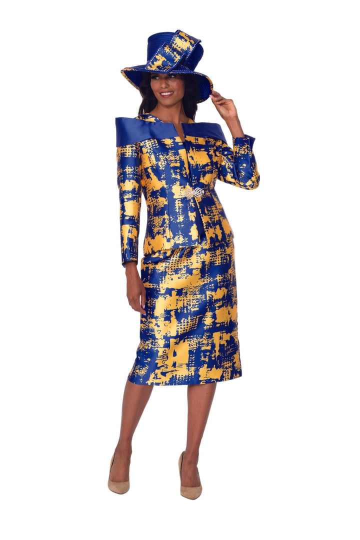 ART OF COLOR SUIT ROYAL/GOLD - Especially Yours