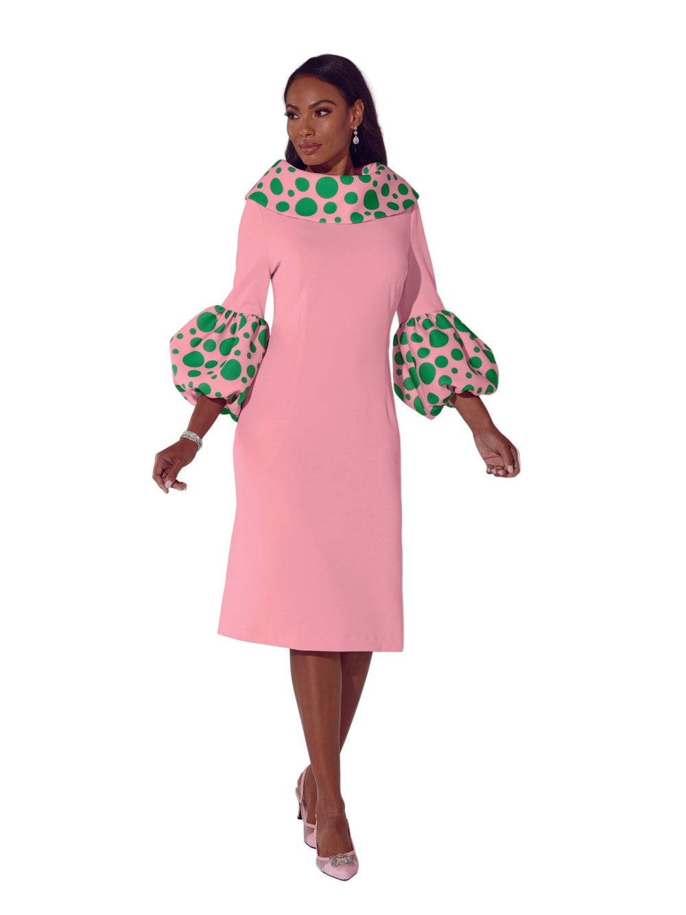 Dramatic Dots Knit Midi Dress by EY Boutique - Especially Yours