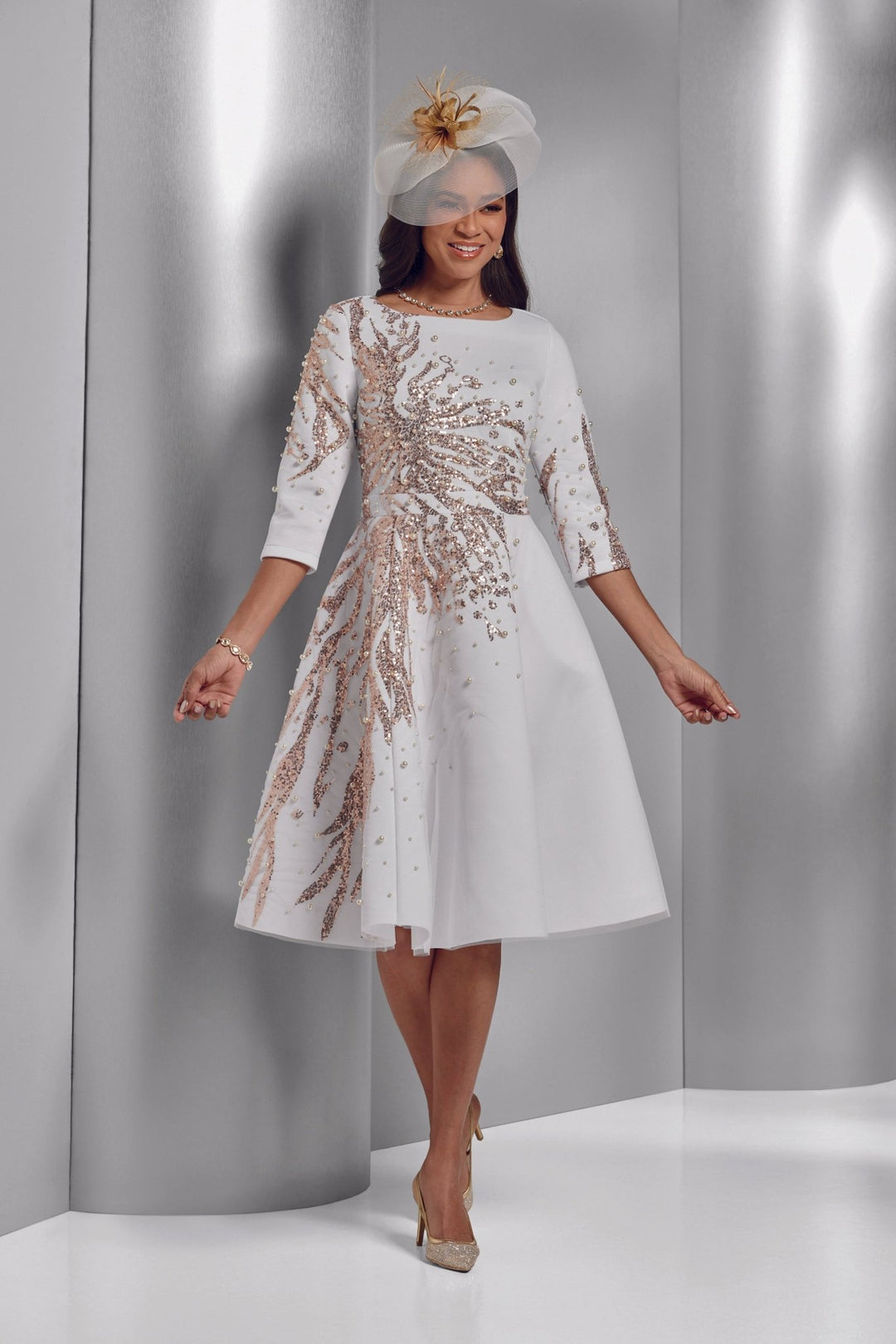 Bursts of Shine Fit - and - Flare Dress by EY Boutique - Especially Yours