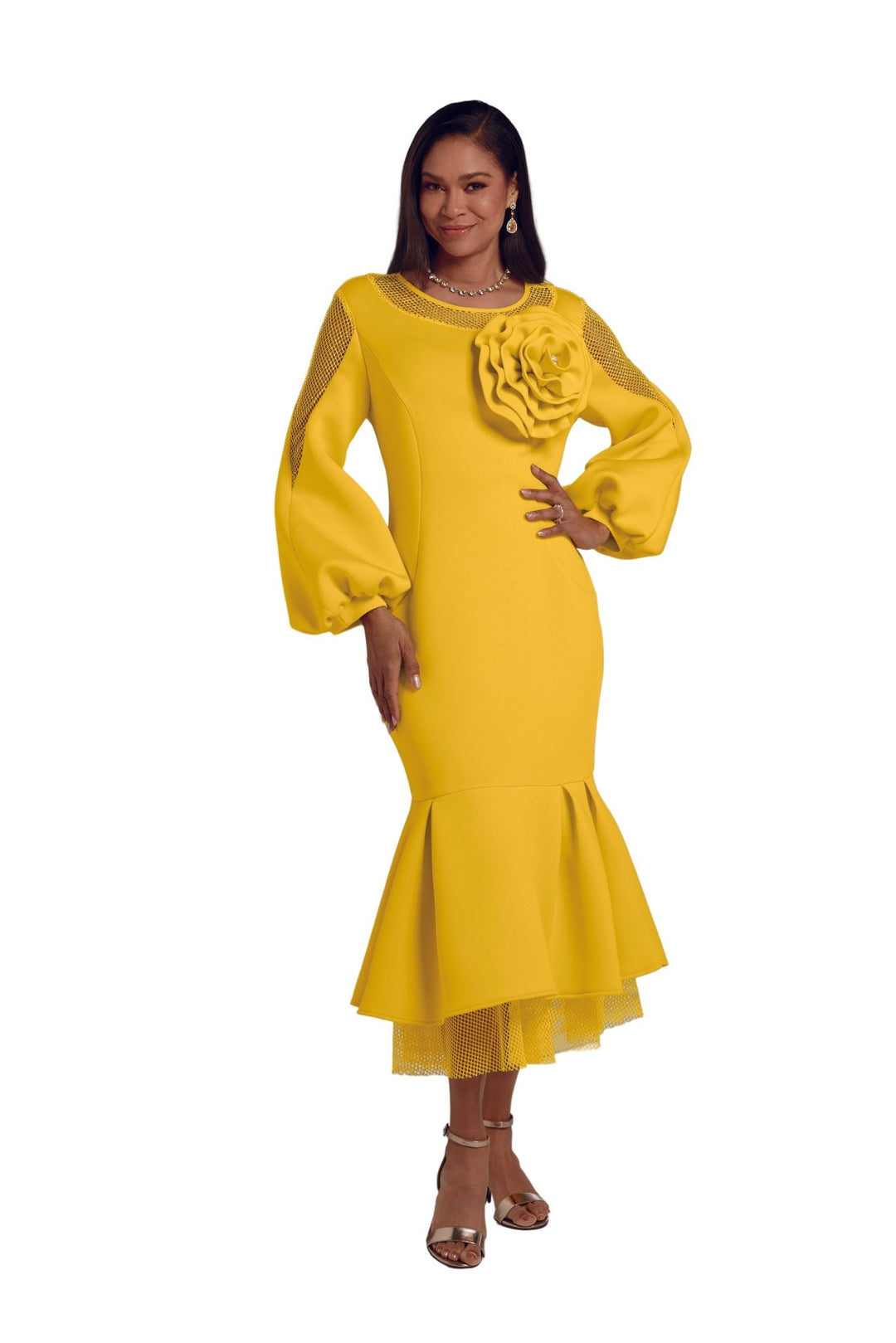 Chic 'n' Shapely Flounce Midi Dress by EY Boutique - Especially Yours Chic 'n' Shapely Flounce Midi Dress by EY Boutique - Especially Yours