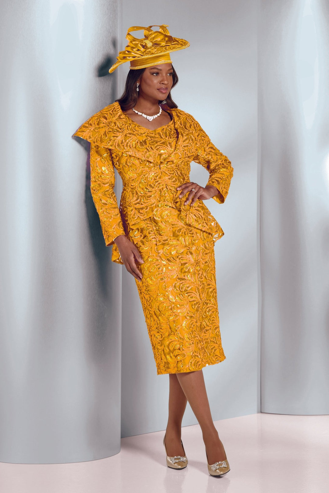 Ruffled Soutache Hi Lo Suit by EY Boutique - Especially Yours
