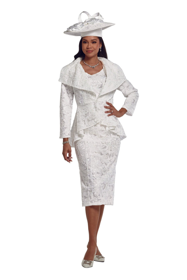 RUFFLED SOUTACHE HI LO SUIT - Especially Yours