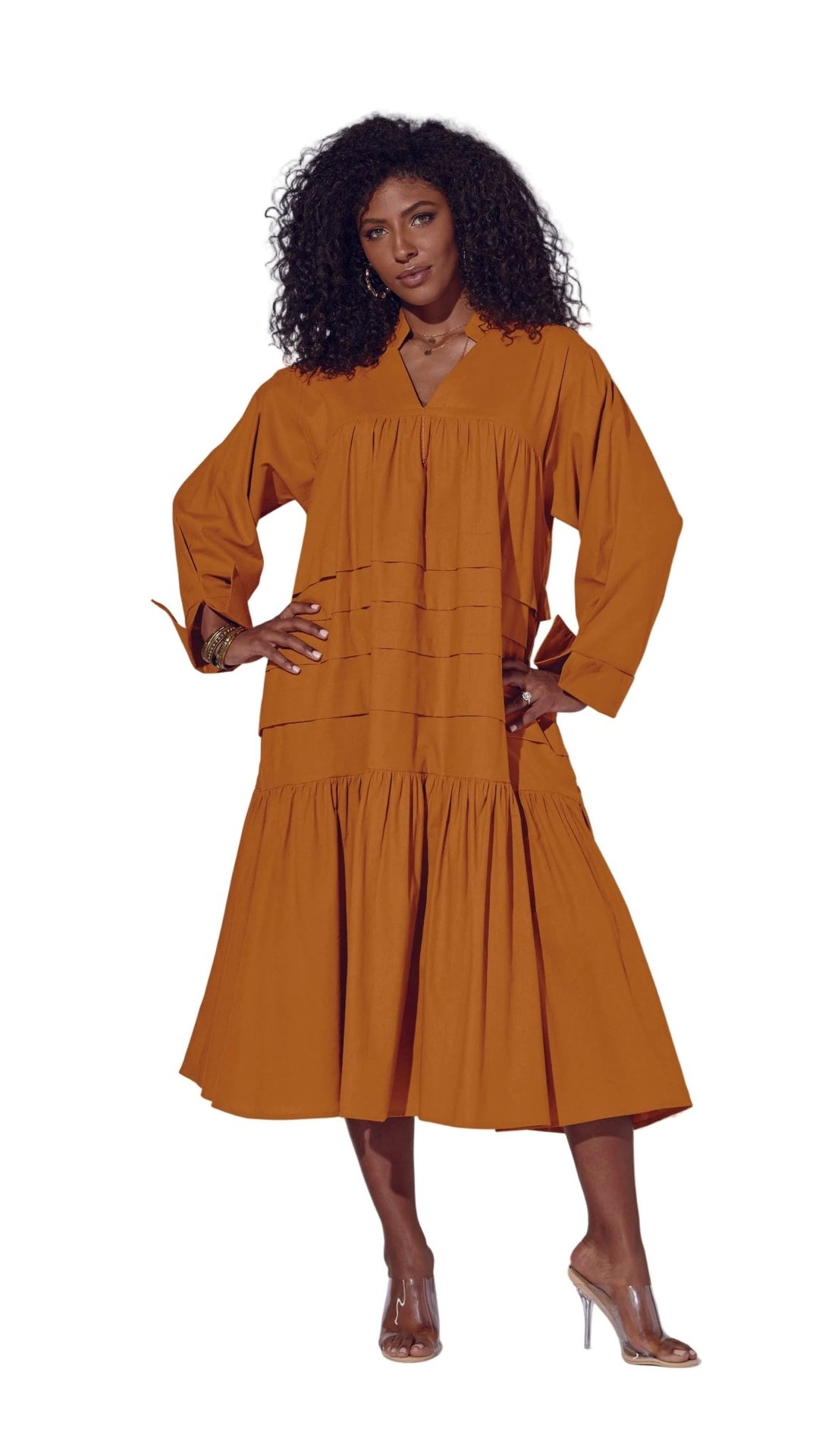 Take It Easy Tiered Midi Dress by Studio EY - Especially Yours