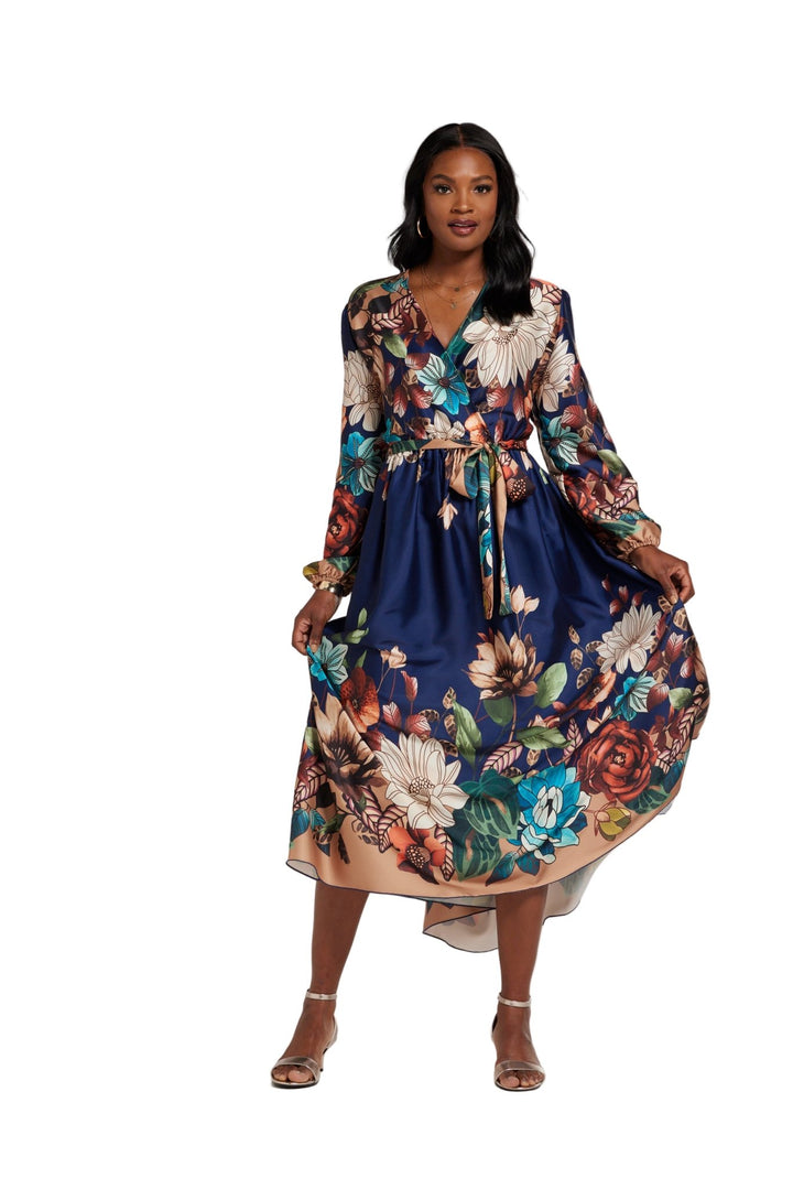 BLOOMIMG FLOWERS WRAP DRESS - Especially Yours