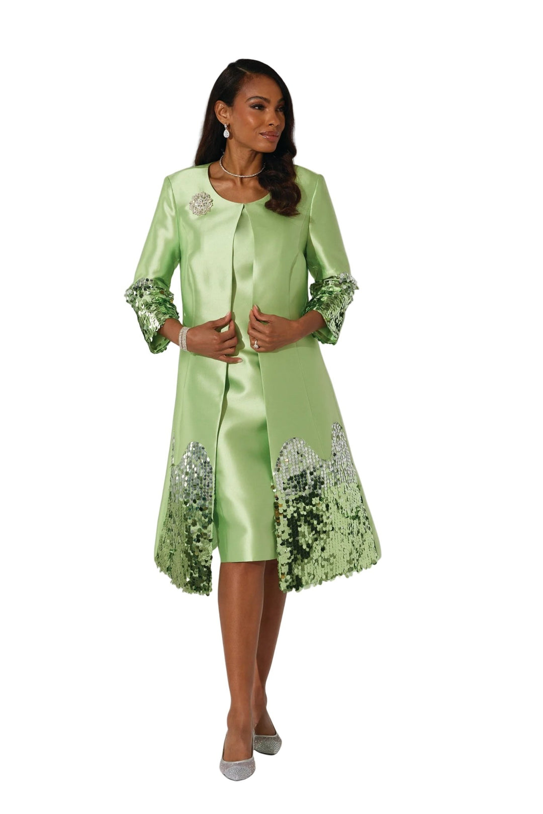ladies church dresses with jackets For Her Women Jacket/Dress 81973, Black/White / Small