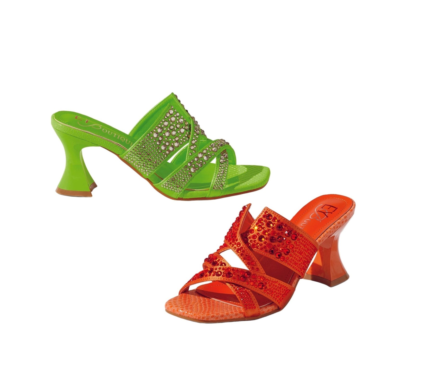 Double Criss-Cross Strappy Heels main image 0