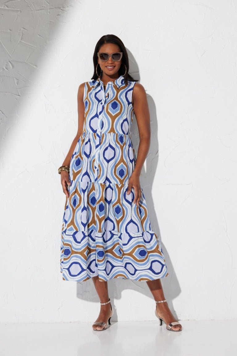 CHIC OF SHAPES BELTED DRESS - Especially Yours