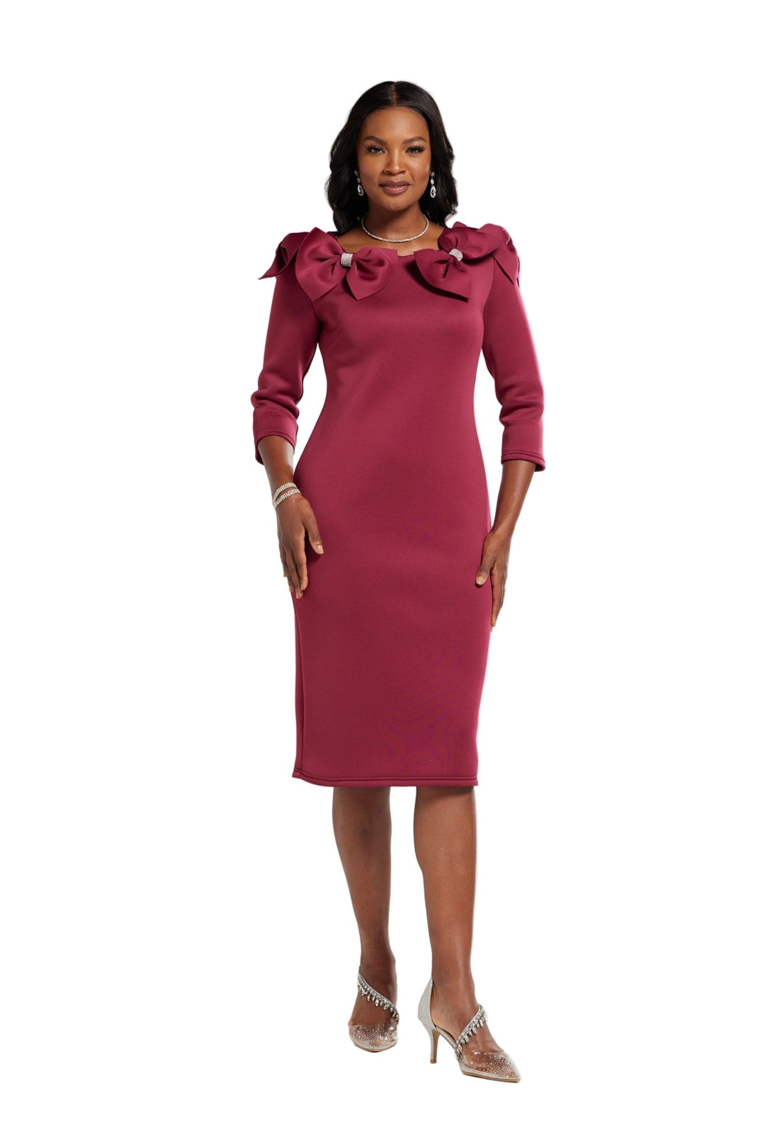 JEWELED BOWS DRESS - Especially Yours