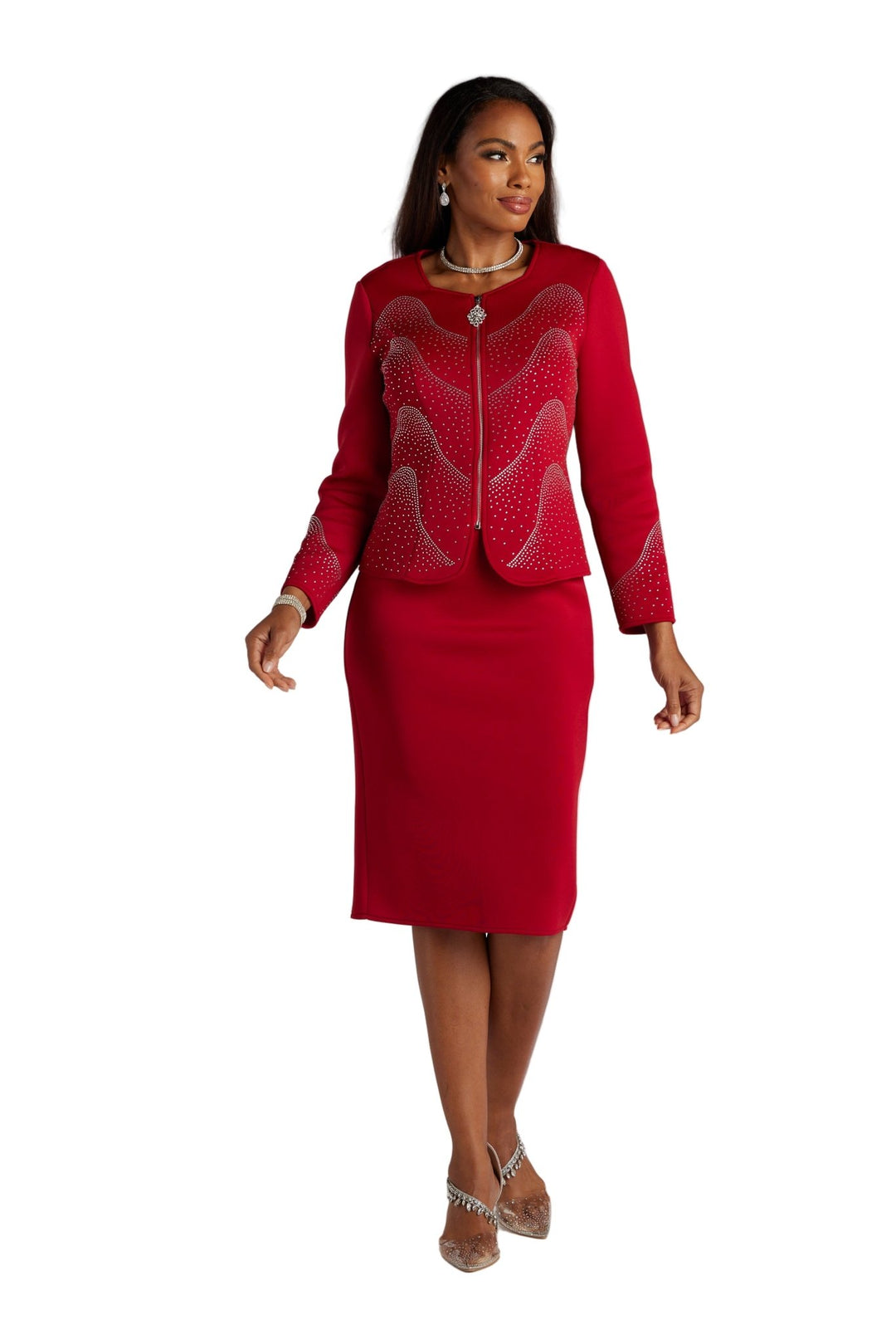 CURVES OF SHINE RICH KNIT SUIT - Especially Yours