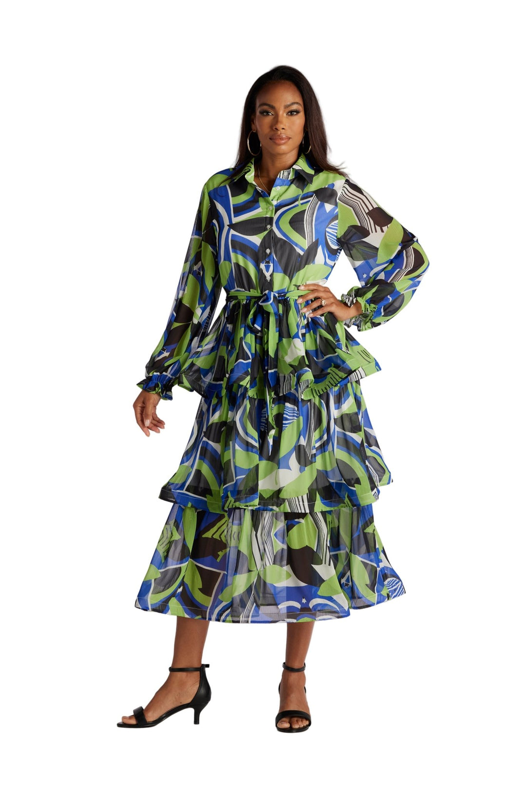 TRIO OF TIERS SHIRTDRESS - Especially Yours