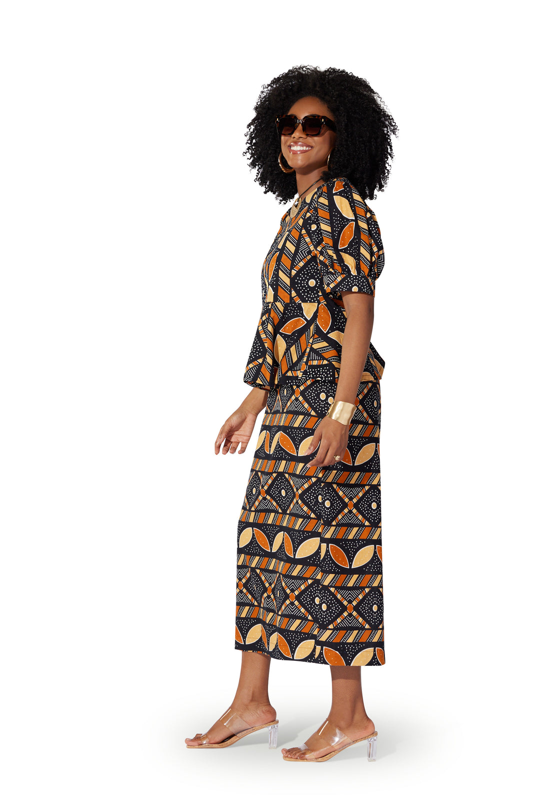 Ankara Peplum Skirt Set by Studio EY