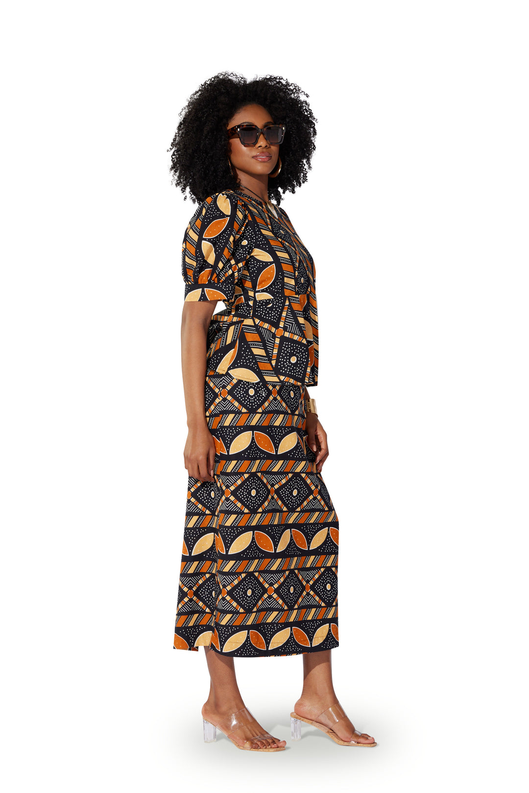 Ankara Peplum Skirt Set by Studio EY