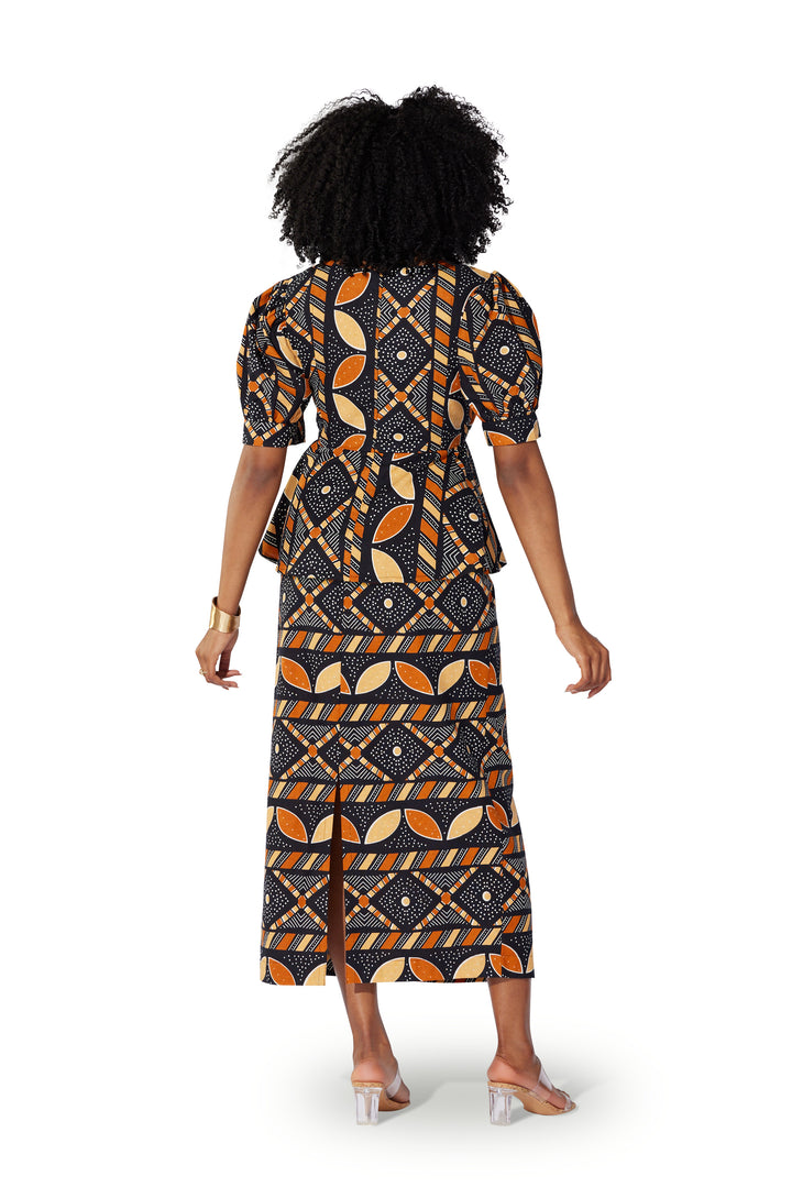 Ankara Peplum Skirt Set by Studio EY