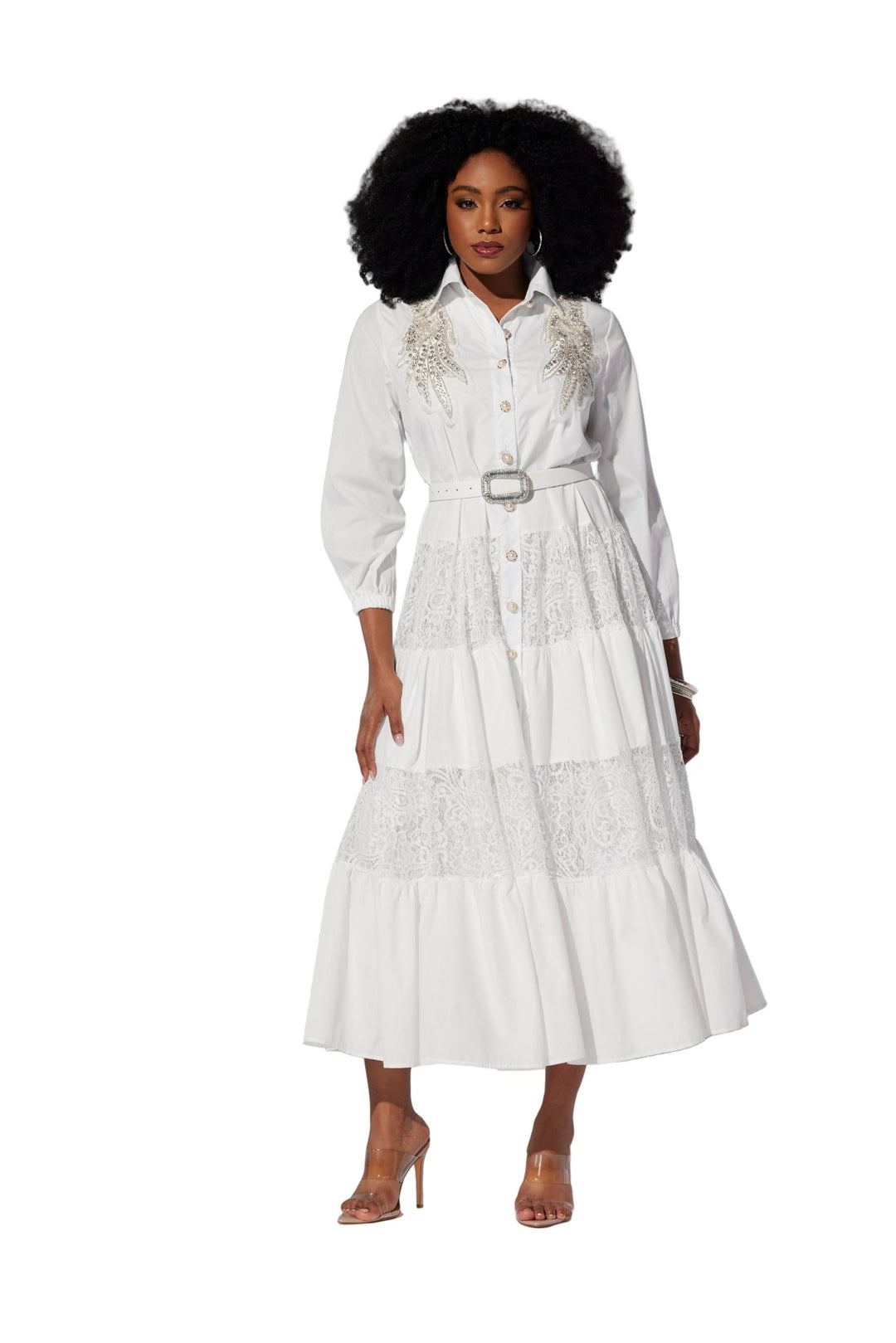 Lace and Shine Maxi Dress - Especially Yours