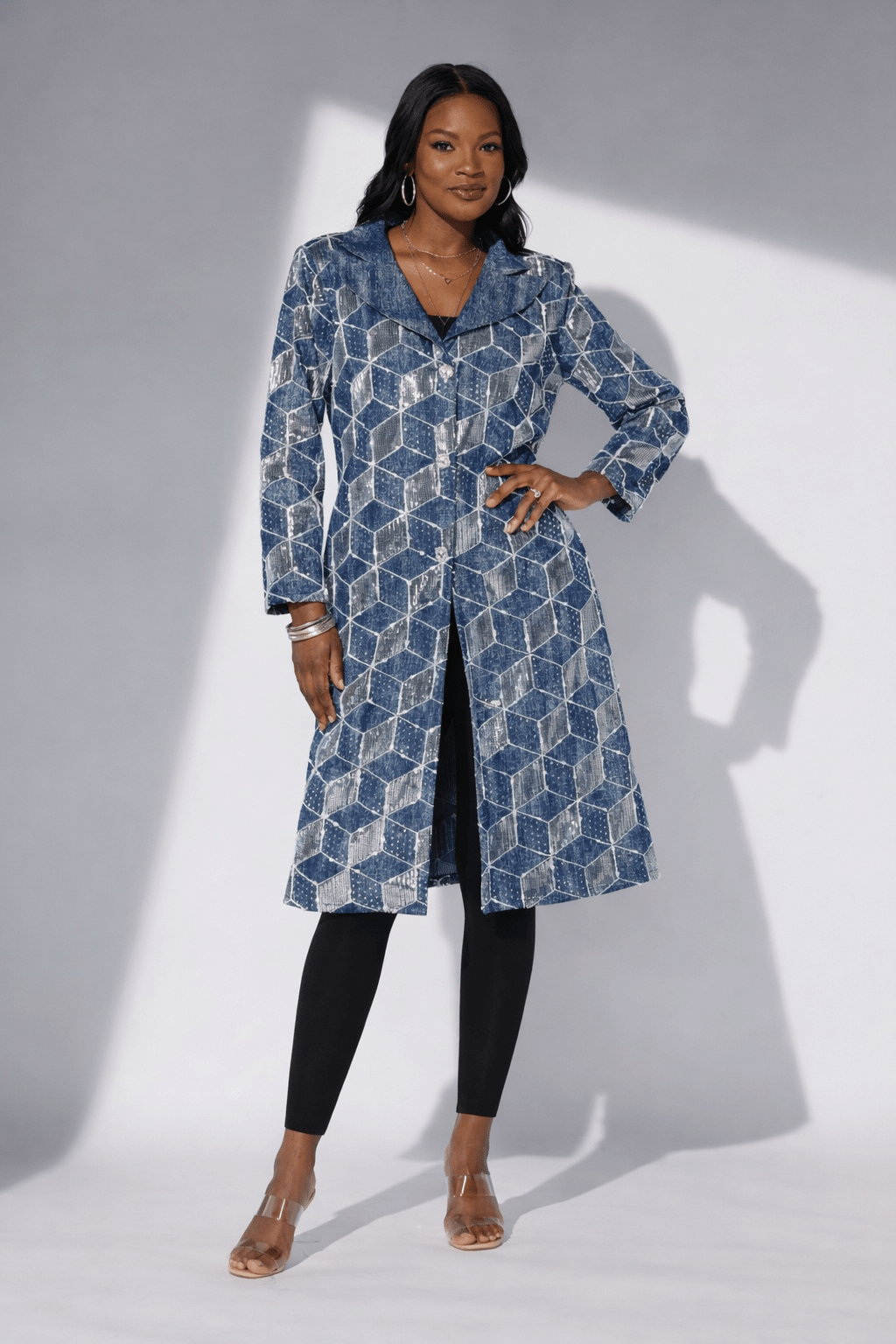 Denim Goes Glam Sequined Jacket by Studio EY - Especially Yours