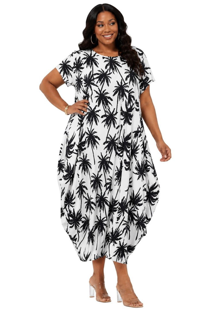 Palm Tree Print Maxi Dress by Studio EY - Especially Yours