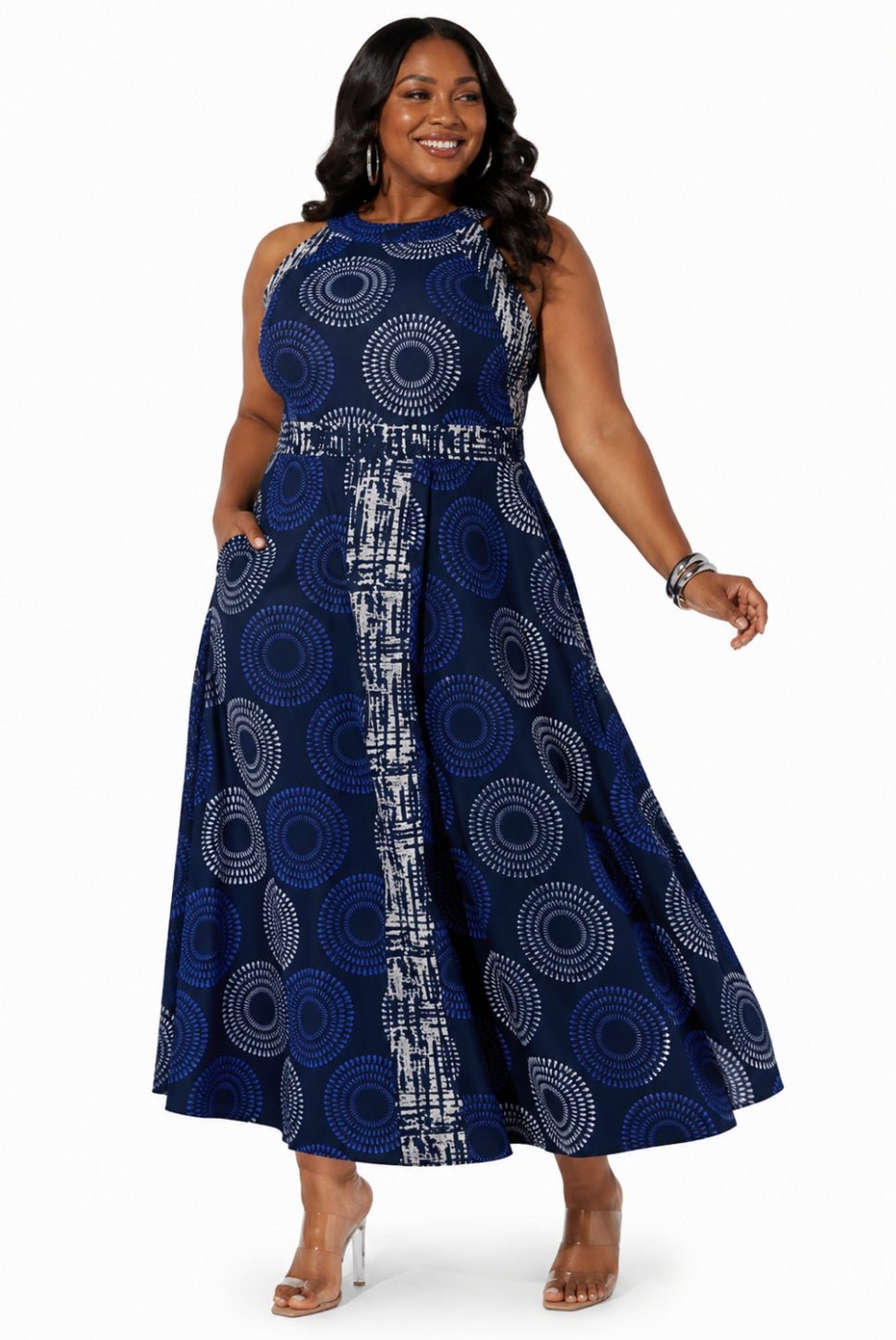 Tribal Halter Maxi Dress by Studio EY