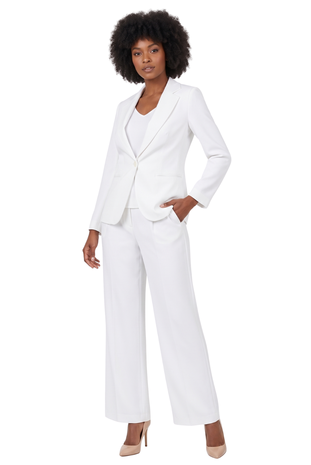 4pc Suit Set - Jkt, Cami, Skirt, Pants-Plus