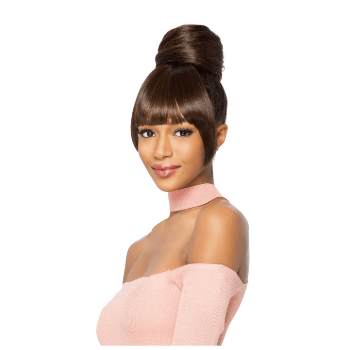 BPB-SHY Top Knot Bun & Blunt Bang Hair Piece - Vivica A. Fox - Especially Yours