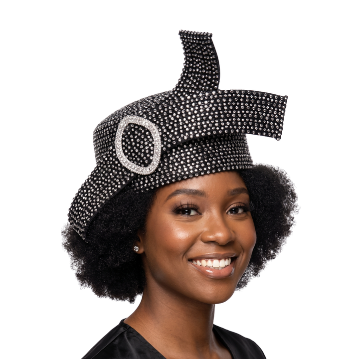 STONED PILL BOX HAT W/ BOW
