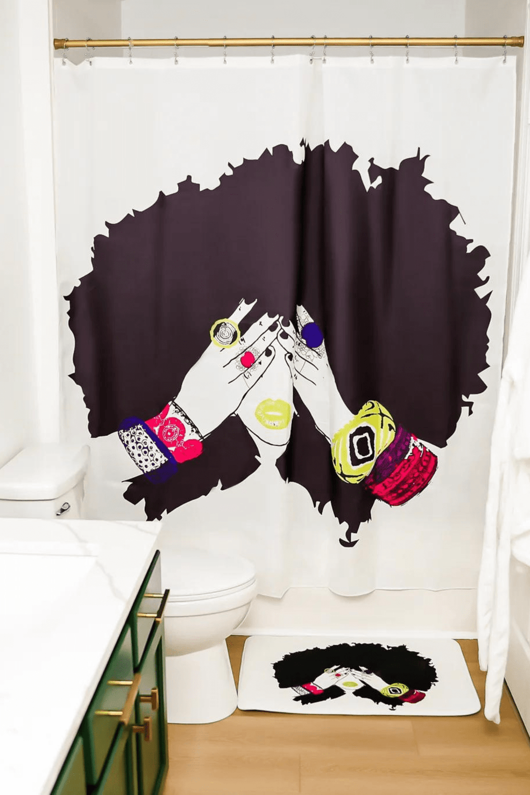 Shanell White Shower Curtain - Especially Yours