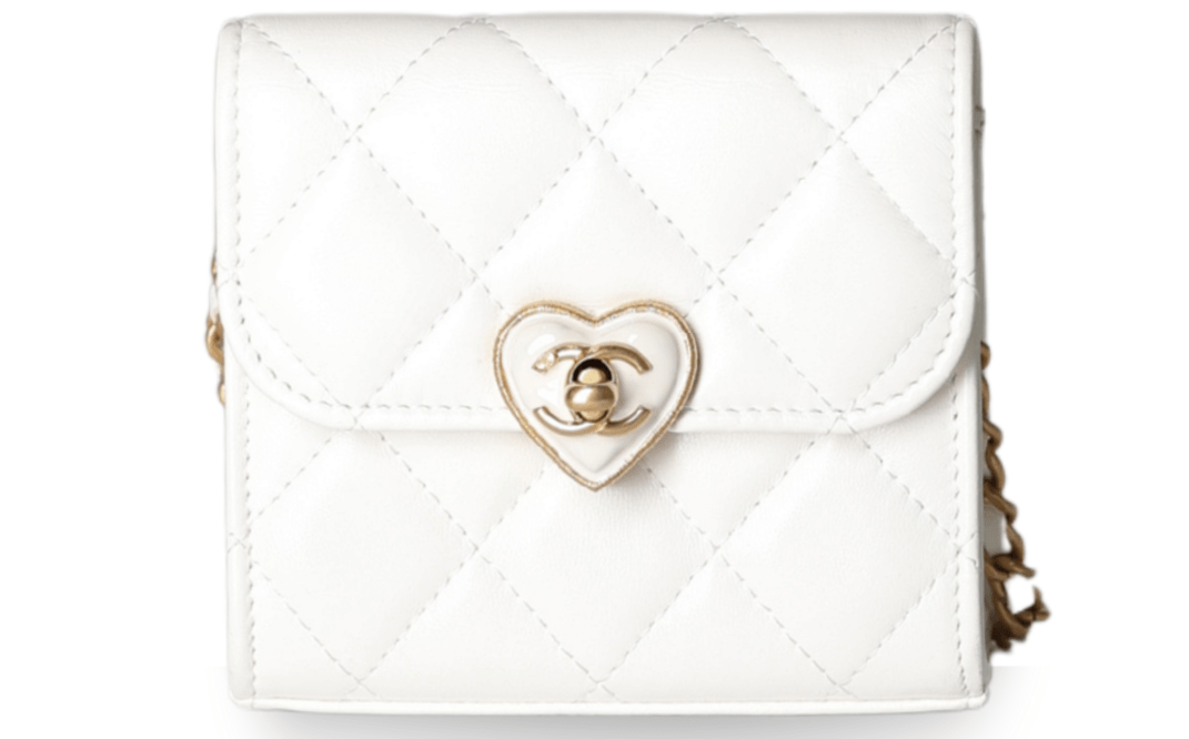 Chanel - Lambskin Mini Flap Bag with Heart Turn Lock (Pre - Owned) - Especially Yours