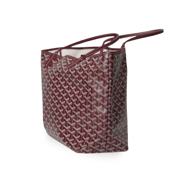 Goyard - Saint Louis GM Tote in Burgundy Chevron Canvas (Pre - Owned) - Especially Yours