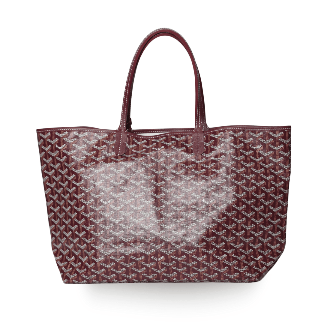 Goyard - Saint Louis GM Tote in Burgundy Chevron Canvas (Pre - Owned) - Especially Yours