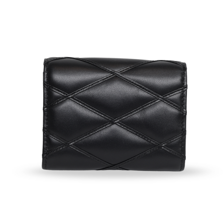 Louis Vuitton Go-14 Malletage Black Quilted Lambskin Leather Compact Wallet