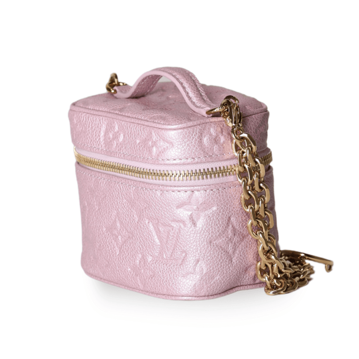 Louis Vuitton - Monogram Empreinte Nice Nano Vanity Case Rose Pink (Pre - Owned) - Especially Yours