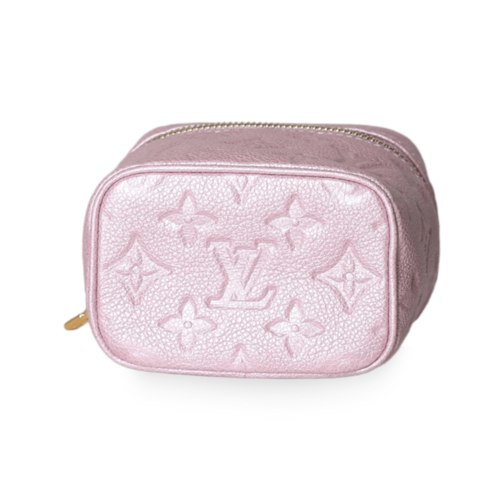 Louis Vuitton - Monogram Empreinte Nice Nano Vanity Case Rose Pink (Pre - Owned) - Especially Yours