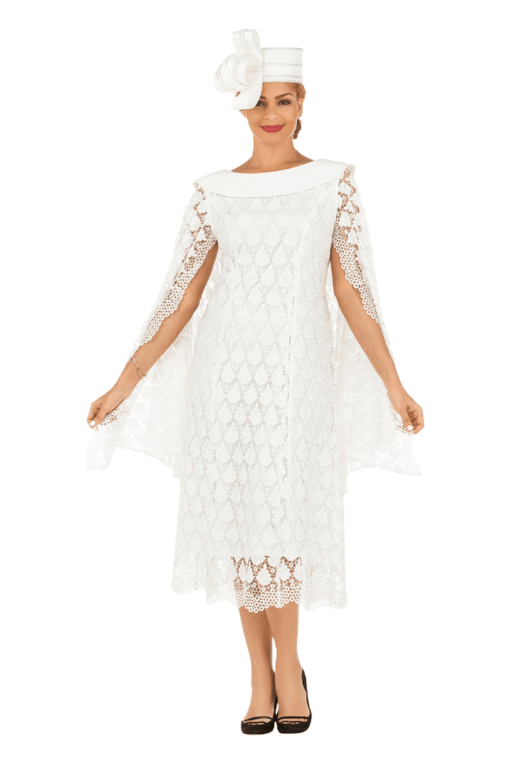 Lux Seq Lace Shift Drs w/ Cape Slv&Rounded Clr - Especially Yours
