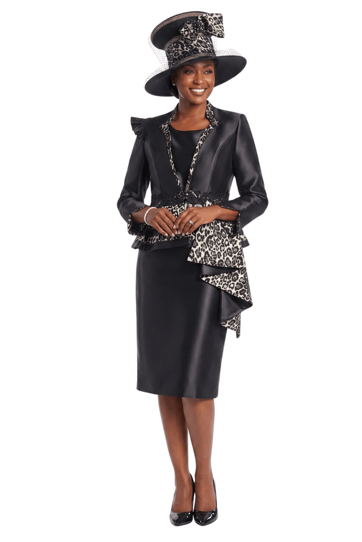 2pc Silky Twl Uneven Jkt Skt Suit w/ Lc&Lpd Brcd - Especially Yours