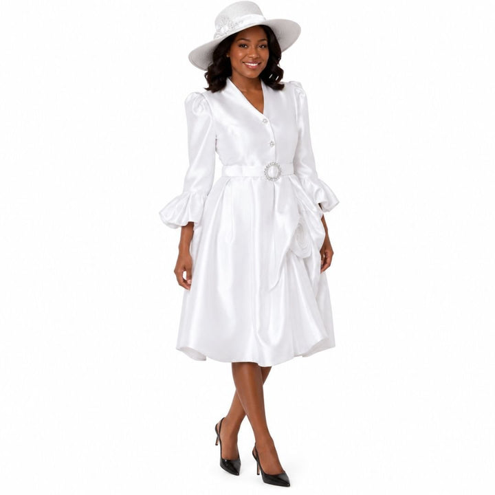 Puff Sleeve Fit & Flare Occasion Dress - 9845 - Especially Yours