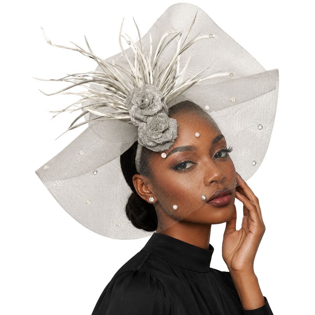 Radiance Illusion Fan Fascinator Headband - Whittall & Shon - Especially Yours