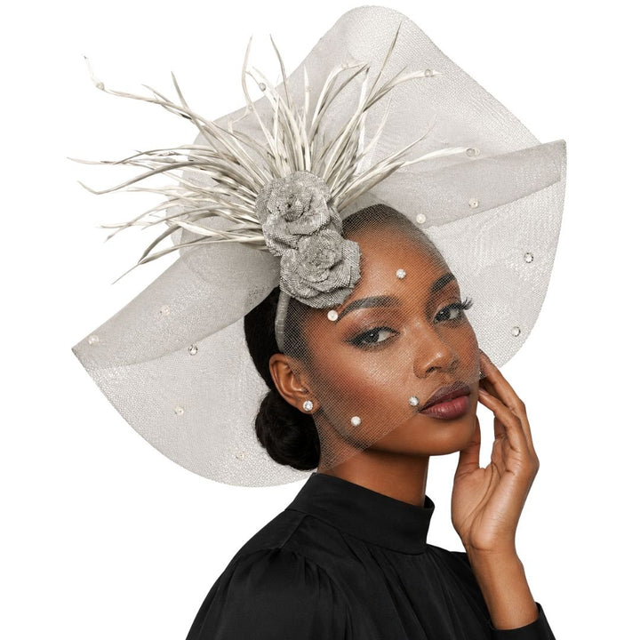 Radiance Illusion Fan Fascinator Headband - Whittall & Shon - Especially Yours