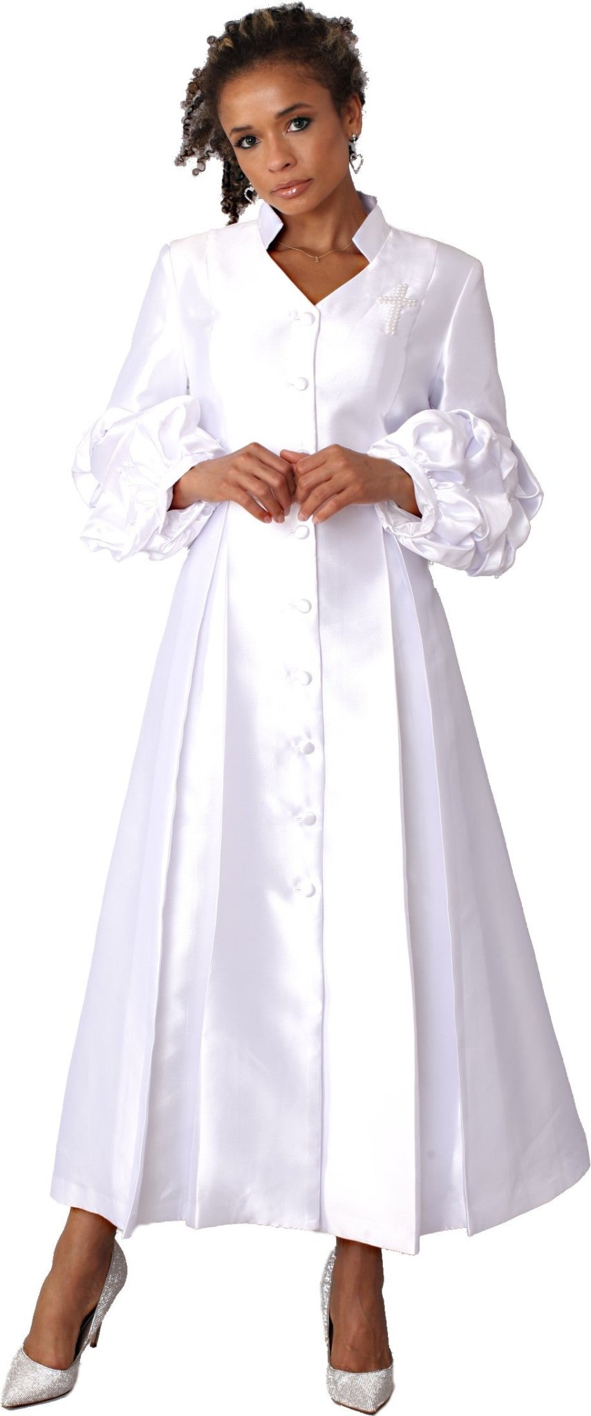 Womens Clergy Collar Plus Size Cassock Robe - 4730W - Especially Yours