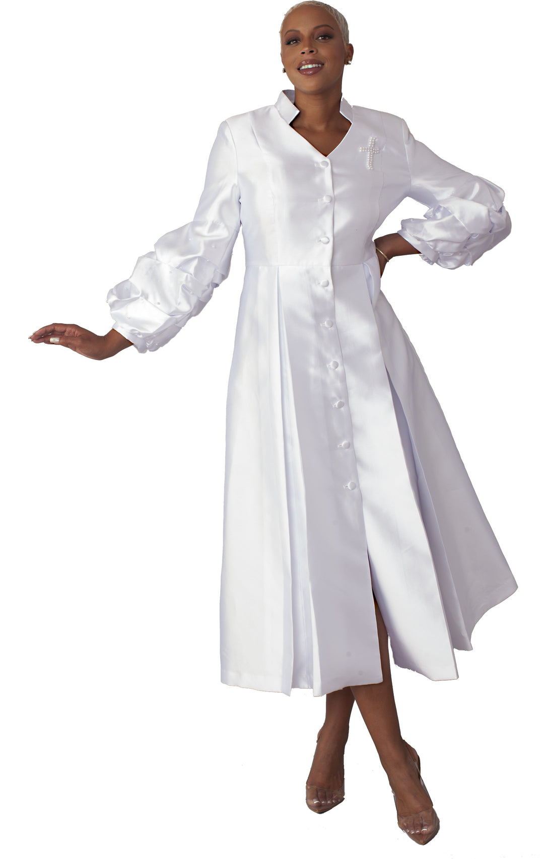 Womens Clergy Collar Cassock Robe -4730