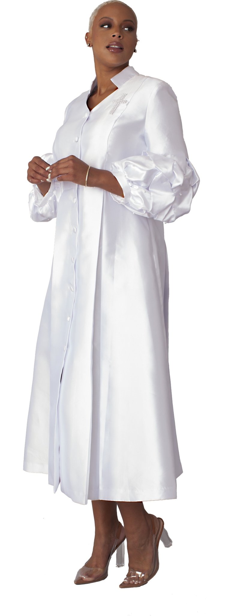Womens Clergy Collar Plus Size Cassock Robe - 4730W - Especially Yours