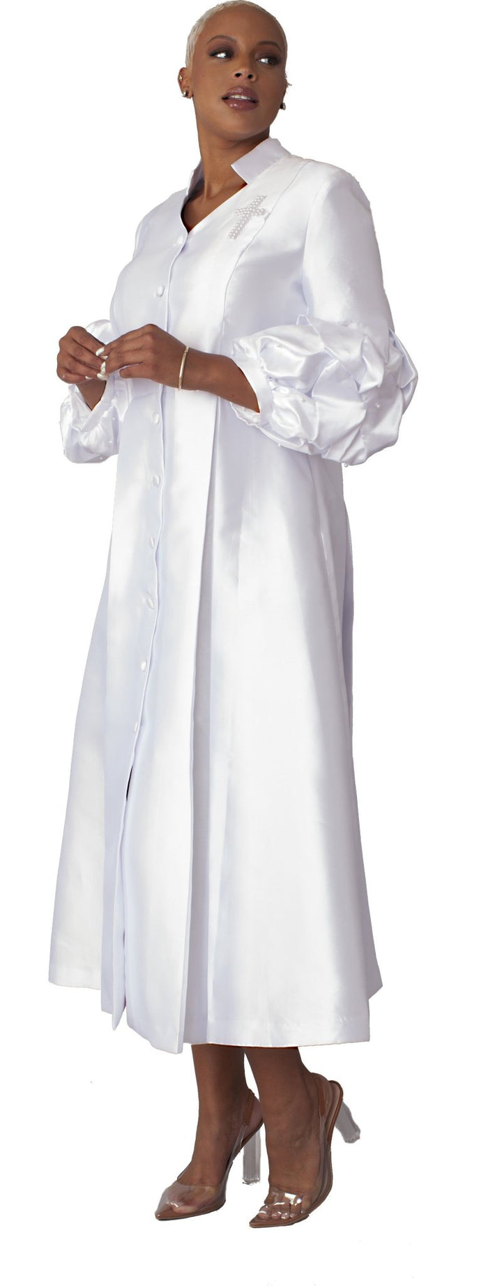 Womens Clergy Collar Plus Size Cassock Robe - 4730W - Especially Yours