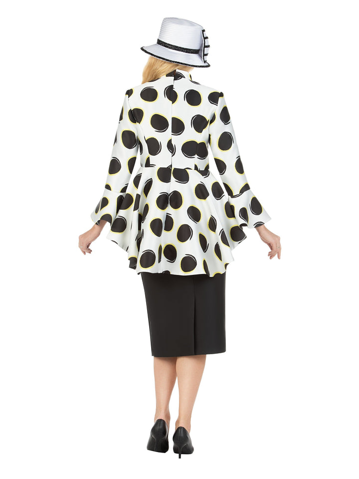 2pc Polka Dot Top & Skirt Set-Plus