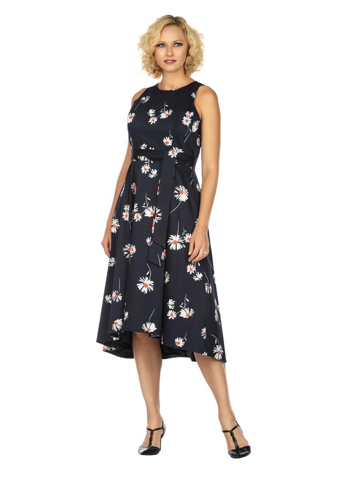 Sleeveless Full Flare Hi-Lo Drs w/ Styling Belt - Especially Yours