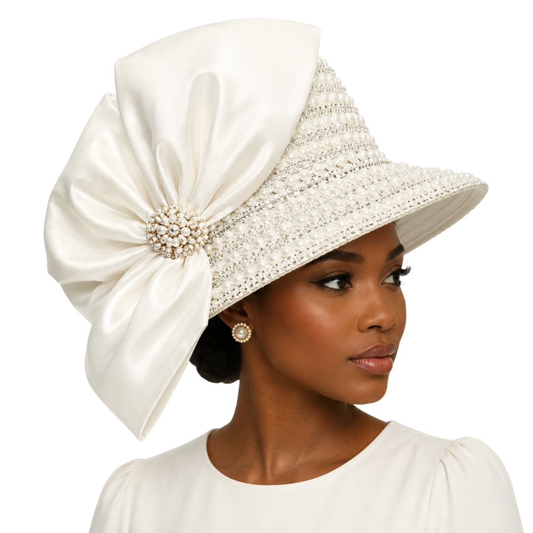 Faberge Crystal Jewel Bucket Church Hat - Whittall & Shon - Especially Yours