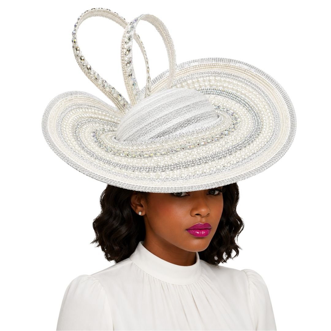 Murano Crystal Platter Church Hat - Whittall & Shon - Especially Yours